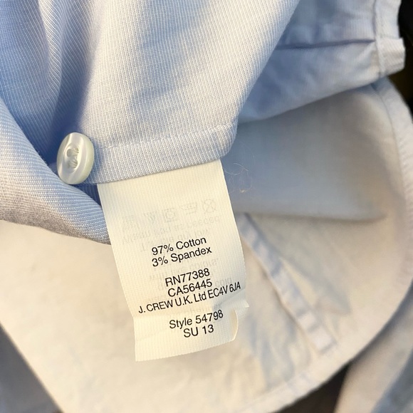 J. CREW Long-Sleeve Stretch Perfect Shirt, Size M - Picture 2 of 11